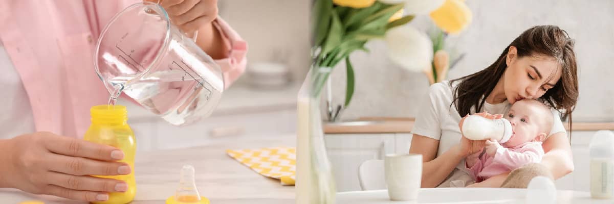 Có nên sử dụng nước lọc để pha sữa công thức