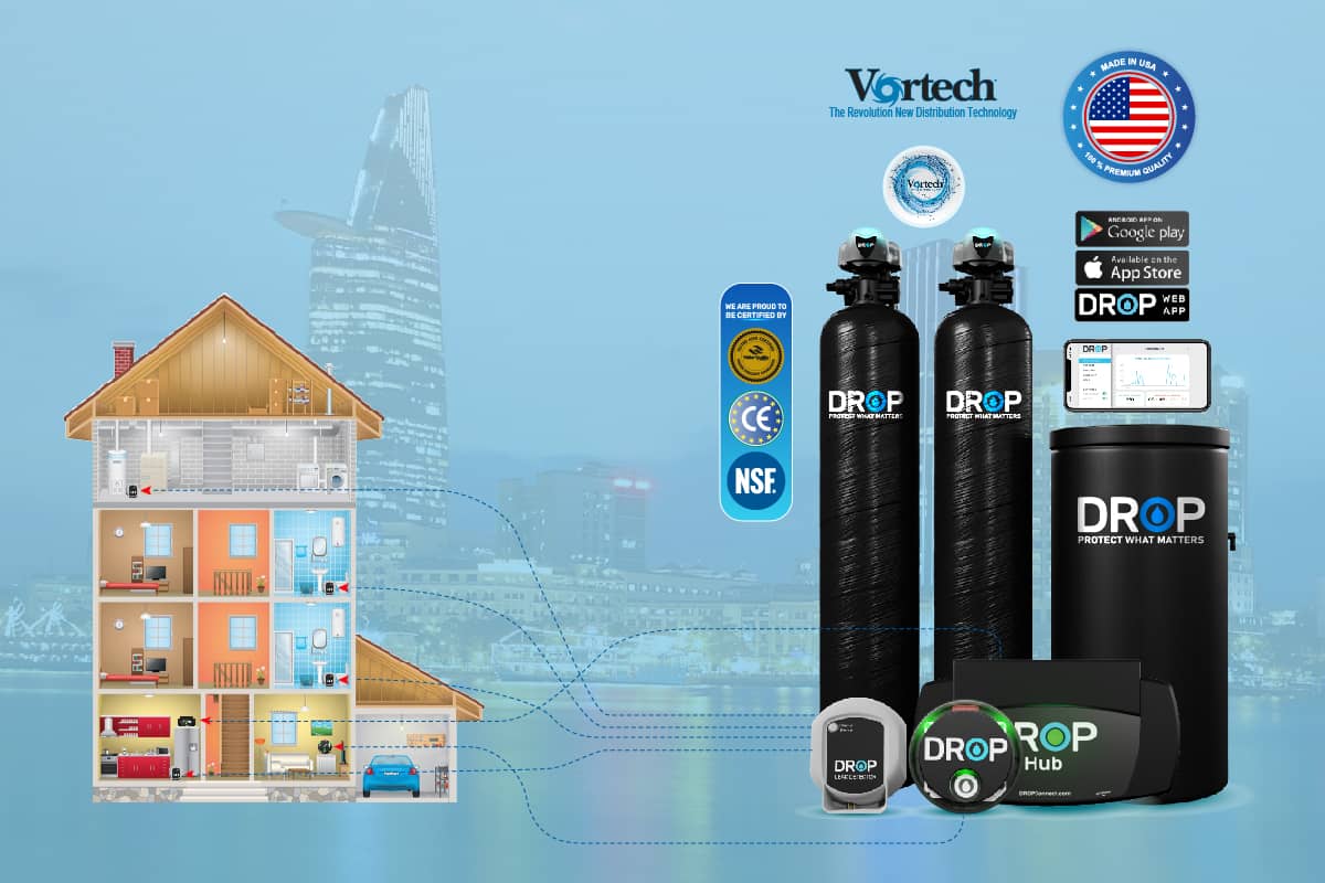 DROP hệ thống lọc tổng chuẩn Mỹ với công nghệ kiểm soát thông minh