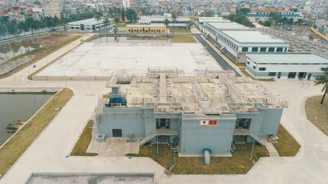 bể lọc tiếp xúc sinh học U-BCF nhà máy nước An Dương.